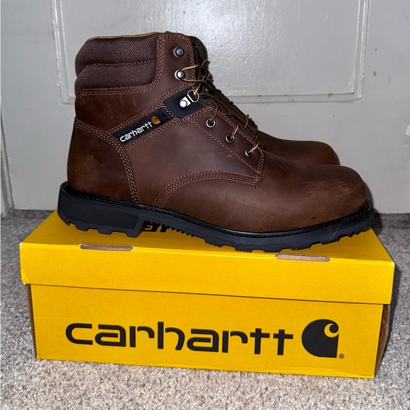 Carhartt 6-Inch Brown Men’s Work Boots Size 12 - Picture 1 of 4